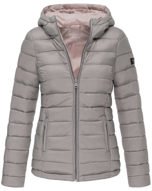 Marikoo Lucy damen-Übergangsjacke mit Kapuze, grey