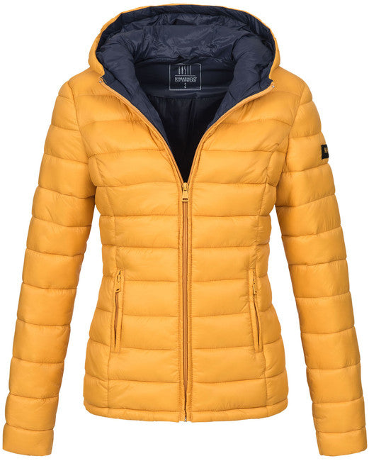 Marikoo Lucy damen-übergangsjacke mit kapuze, gelb