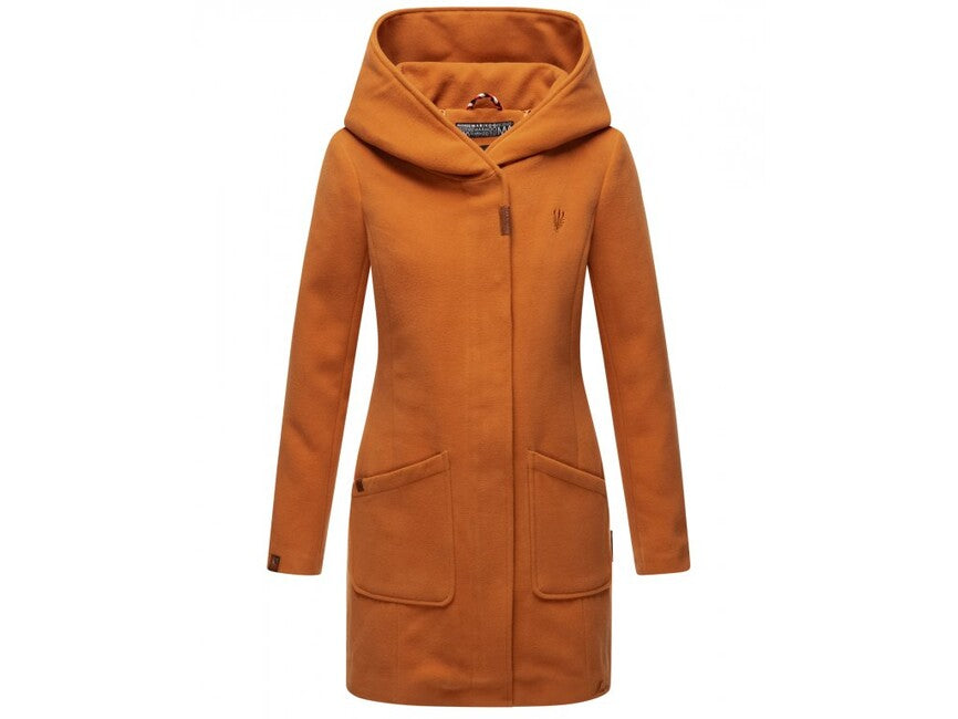 Marikoo MAIKOO damen-Wintermantel mit Kapuze, rusty cinnamon