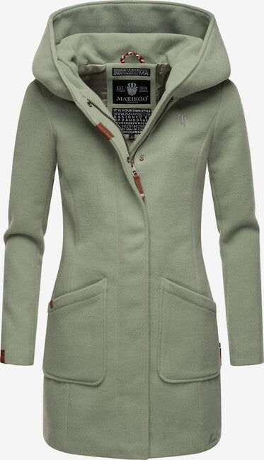 Marikoo MAIKOO damen-Wintermantel mit Kapuze, smokey mint