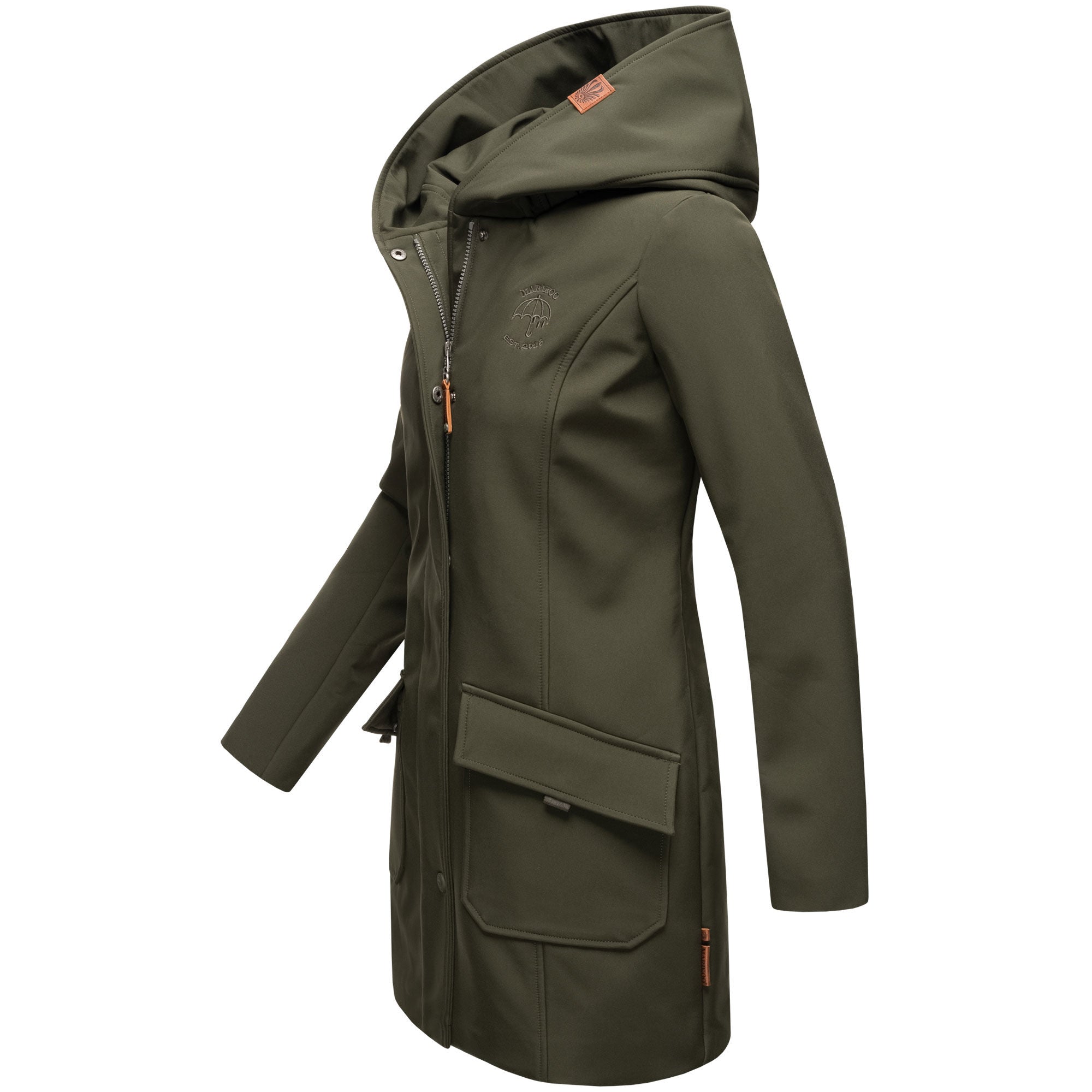 Marikoo Mayleen dámska softshell bunda, olivová