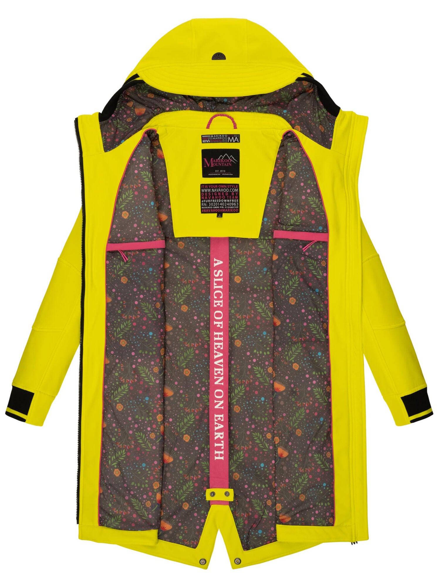 Marikoo Mount Furnica dámska softshell bunda, lime green