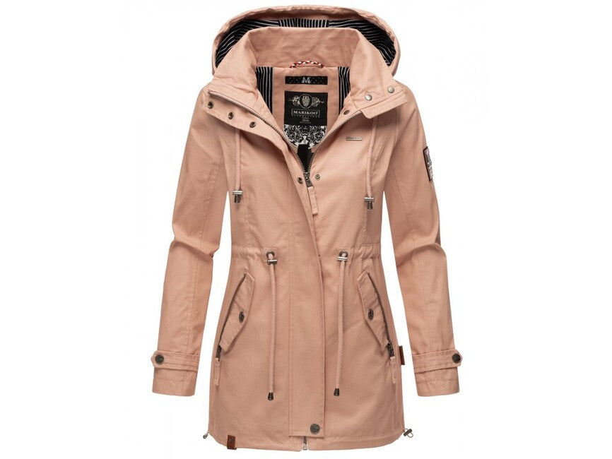 Marikoo Nyokoo damen-Übergangsjacke mit Kapuze, Light Rose