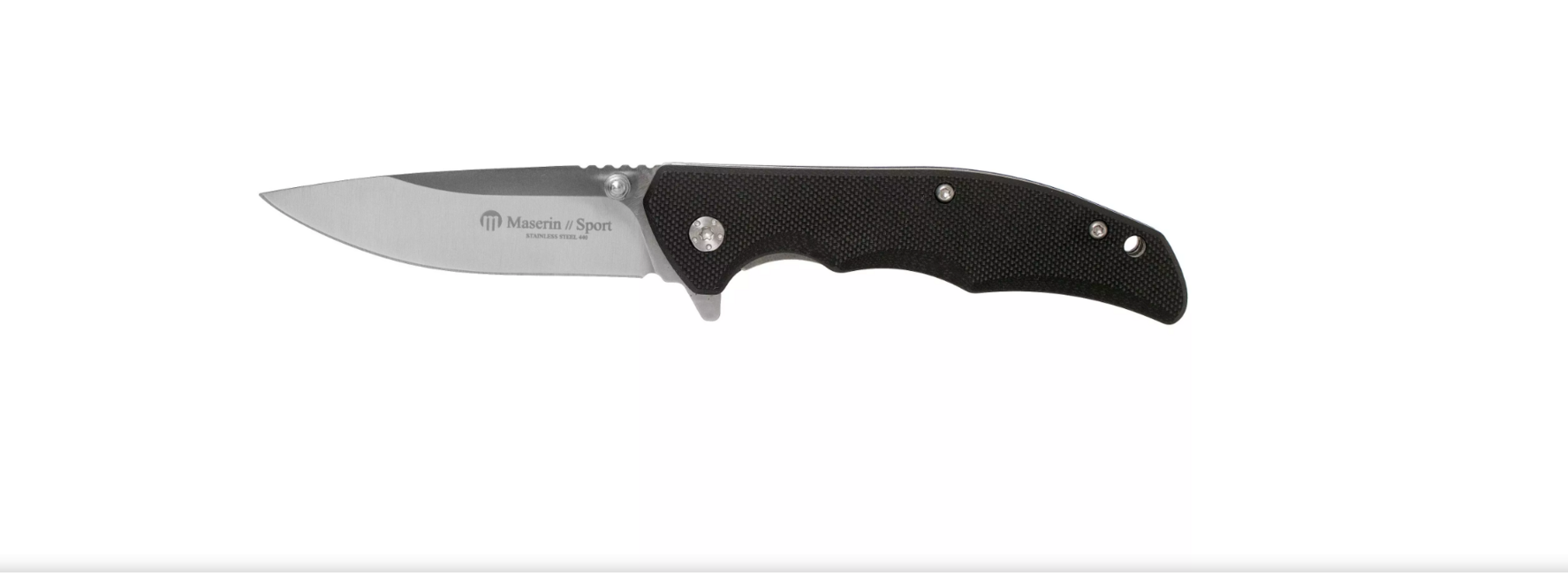 Maserin Messer Sporting Cm 17,5 -G10, schwarz