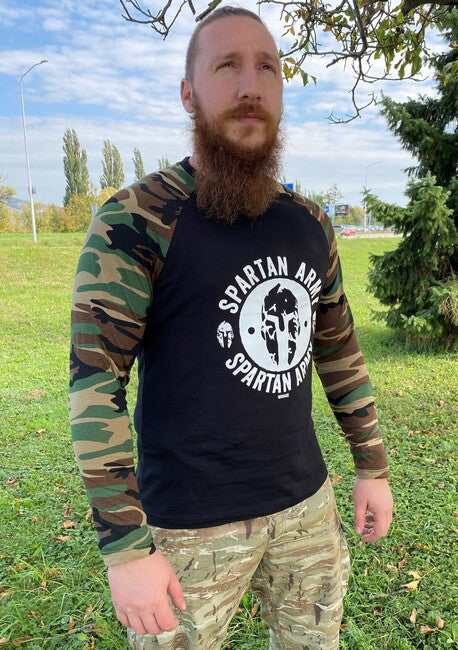 DRAGOWA Fit-T Langärmliges T-shirt Archelaos, woodland 160g/m2