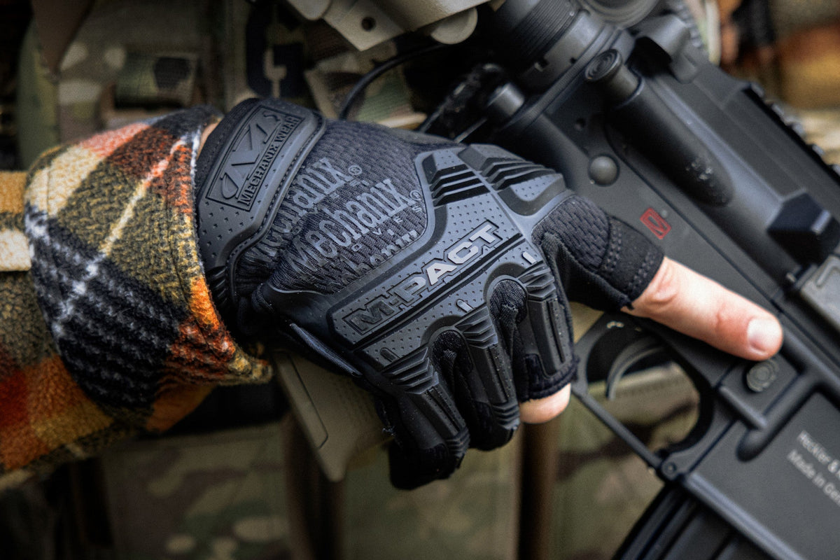 Mechanix Wear M-Pact Fingerlose Einsatzhandschuhe, schwarz