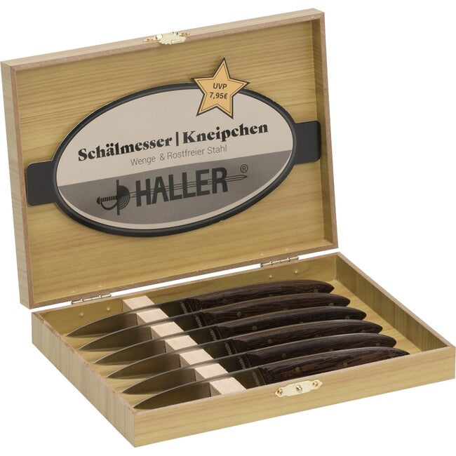 Haller taschenmesser Set 6 tlg in Holzbox