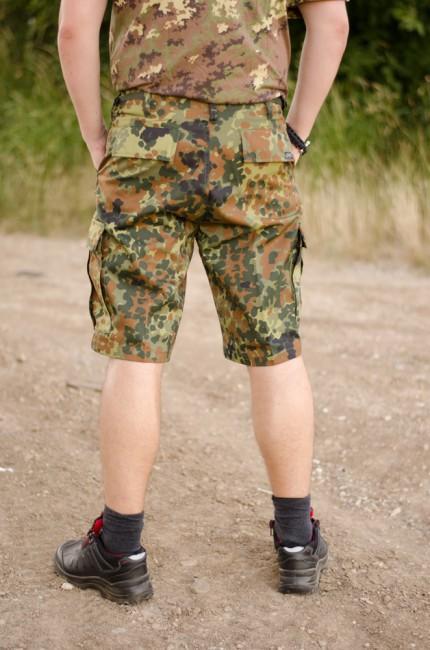 MFH BDU Men's Shorts, Flecktarn