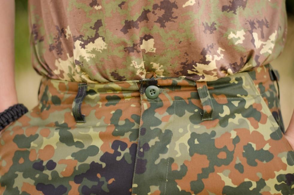 MFH BDU Men's Shorts, Flecktarn