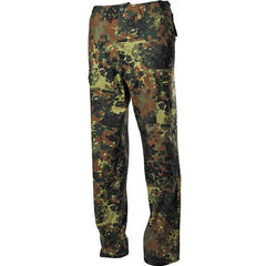 MFH BDU men's Rip-Stop trousers, flecktarn