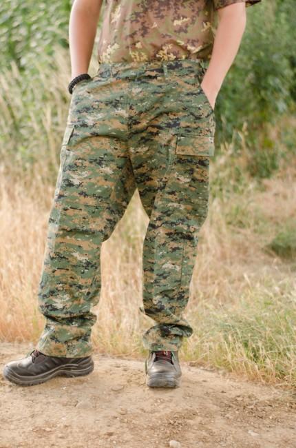 MFH BDU Herrenhose Rip-Stop digital woodland