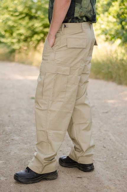 MFH BDU Rip-Stop Men's Pants, Khaki