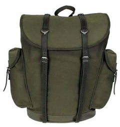 MFH Bw Gebirgsrucksack oliv 30 l Lederriemen