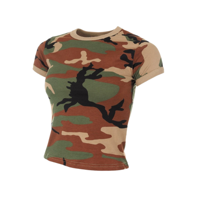 MFH Damen-T-Shirt Maskacove 160g/m2, woodland