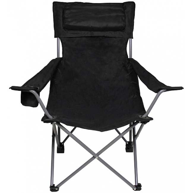 MFH Deluxe Angelstuhl, schwarz