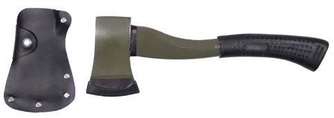 MFH Deluxe Axt 36cm grün mit Holster