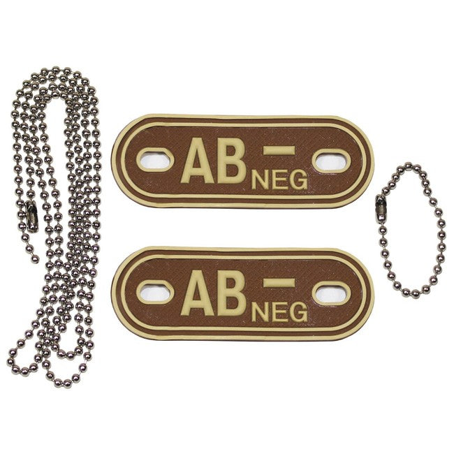 MFH Dog-Tags psie stitky AB NEG, 3D PVC