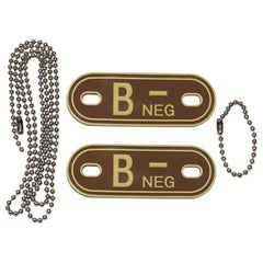 MFH Dog-Tags psie stitky B NEG, 3D PVC, braun