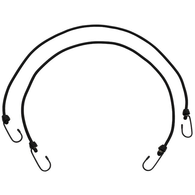 MFH Expander 75 cm mit Haken 6 mm, schwarz, 2 Packungen