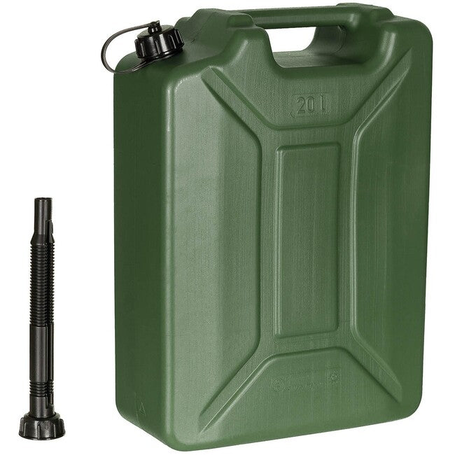 MFH Kanister für Kraftstoff, oliv, 20 l, Kunststoff