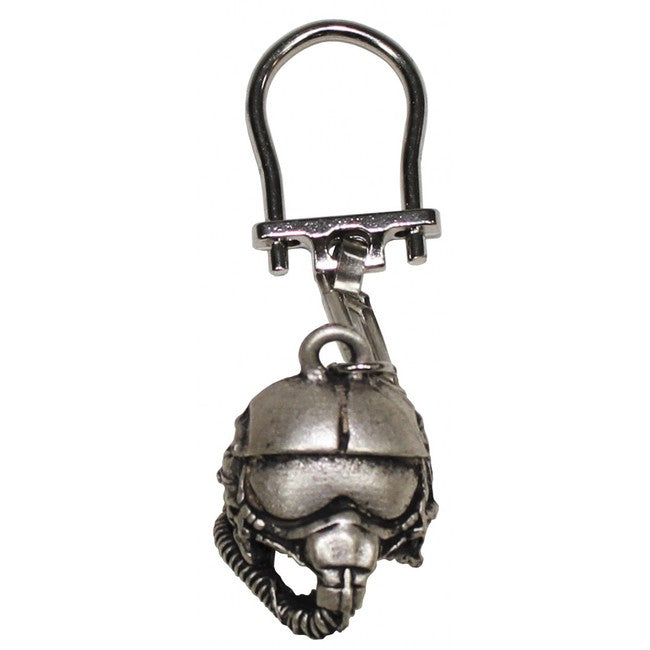 MFH Schlüsselanhänger Pilotenhelm, silber