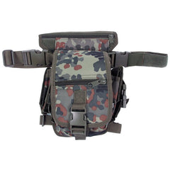 MFH Leg Pouch with Hip and Leg Attachment Belt, BW Camo