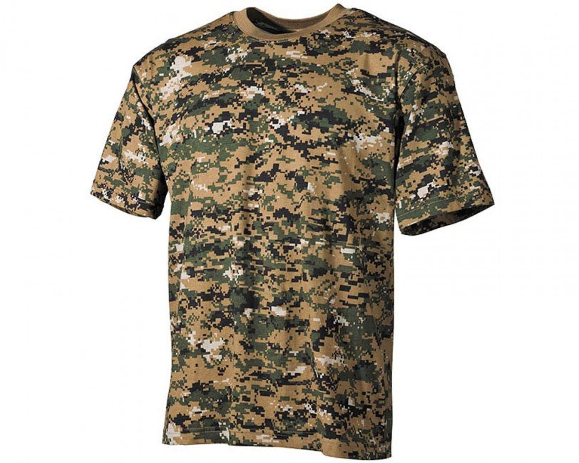 MFH BW Tarnmuster-T-shirt digital woodland, 160g/m2