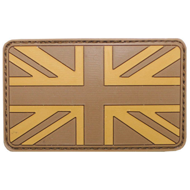 MFH Klettabzeichen 3D Großbritannien 8x5 cm, desert