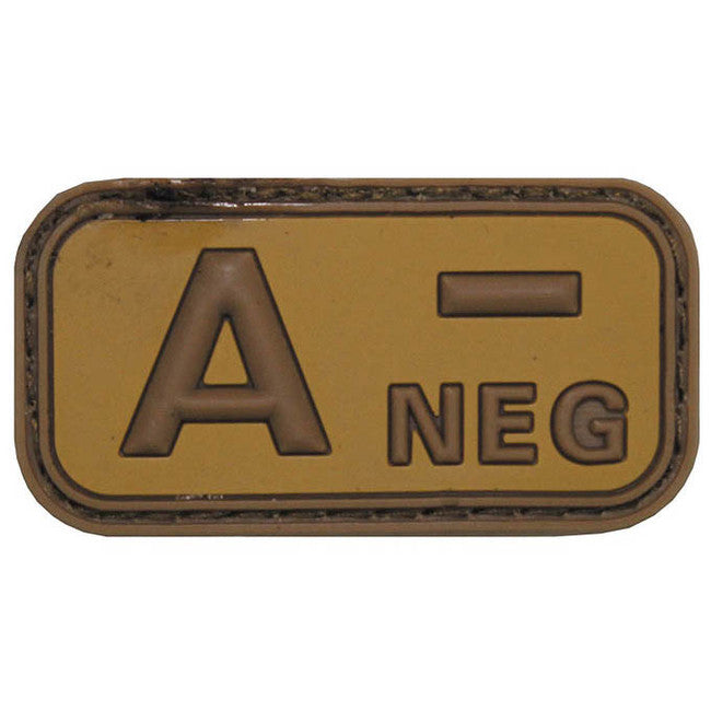MFH 3D Klettabzeichen Blugruppe A negativ khaki 5x2,5 cm