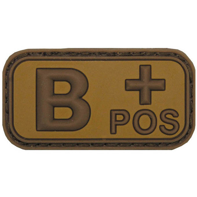 MFH 3D Blugruppe B positive Klettabzeichen khaki 5x2,5 cm