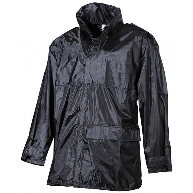 MFH nepremokava Jacke do dazda PVC schwarz
