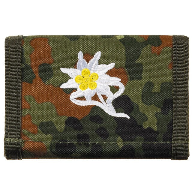 MFH Edelweiß Brieftasche, bw camo