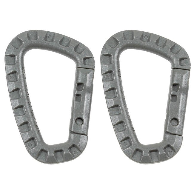 MFH Kunststoffkarabiner Laub D 7 mm x 8,5 cm 2 Stück