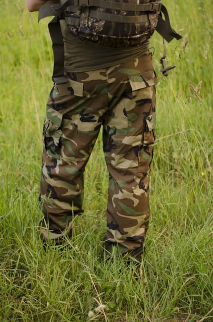 MFH BDU Rip-Stop Men's Pants, Woodland