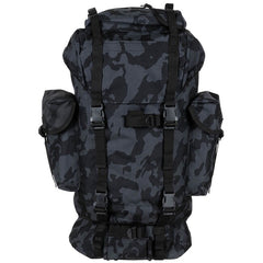 MFH Σακίδιο πλάτης MOLLE 65L, αλουμινένια ράβδος, night-camo