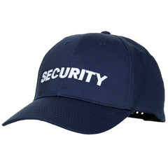 MFH Mütze größenverstellbar mit Security-Stickerei blau