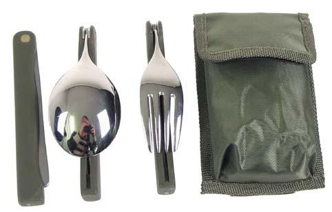 MFH Camp klappbares besteck mit etui