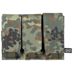 MFH Τριπλή MOLLE Θήκη, BW camo