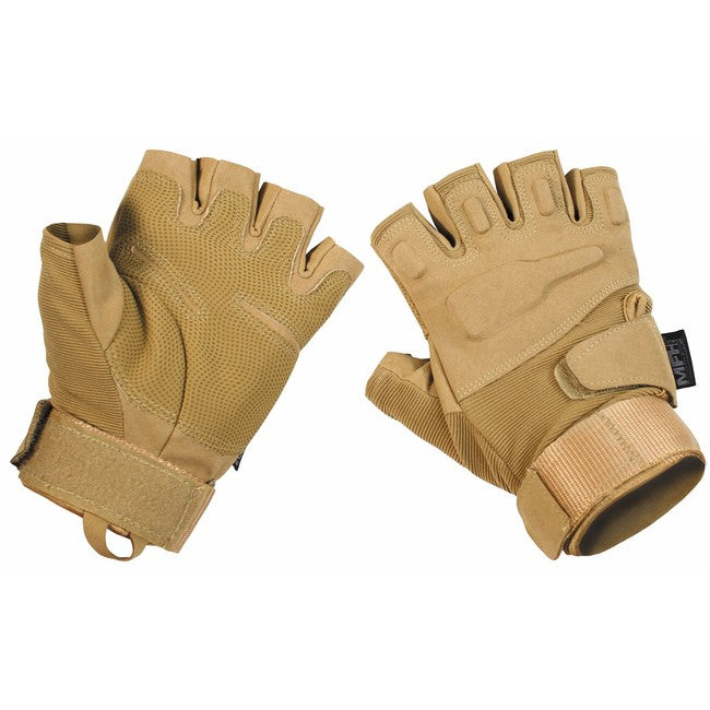 MFH Tactical Handschuhe fingerlos 1/2, coyote