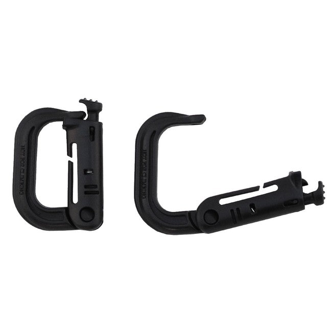 MFH „MOLLE“ Kunststoffkarabiner 2 Stück schwarz