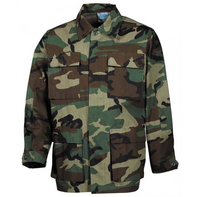 MFH US BDU Jacke RipStop Muster Woodland