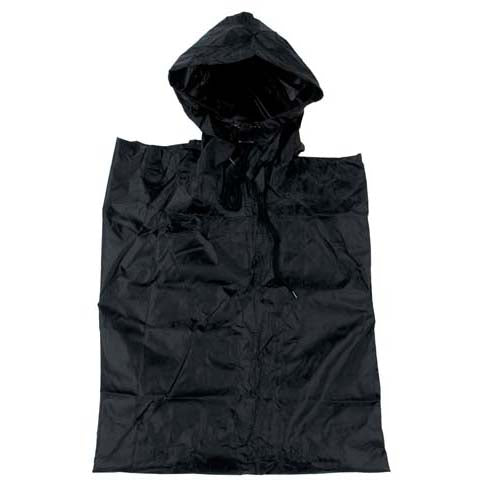 MFH US Rip-Stop Poncho schwarz 223x144 cm