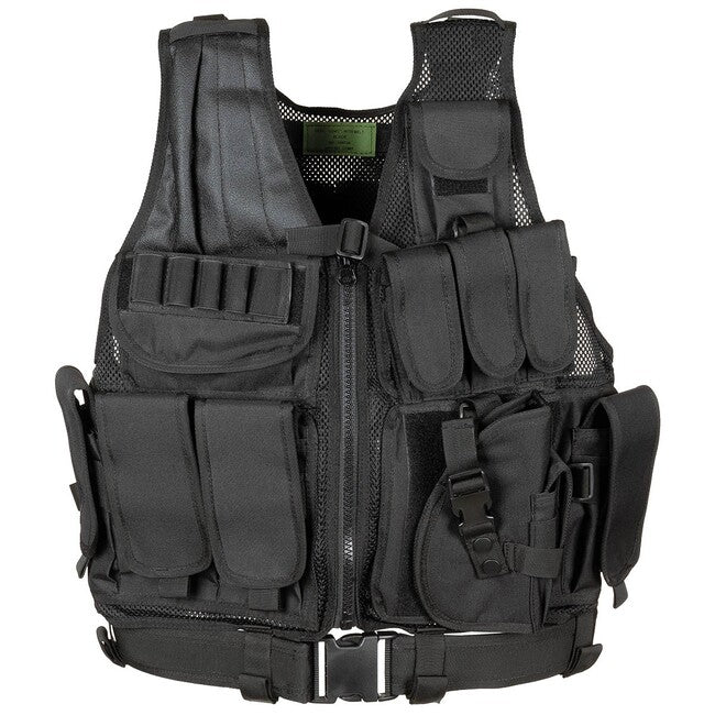 MFH USMC-Weste mit Gürtel, schwarz