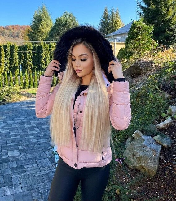 Navahoo Miamor damen Winterjacke mit Kapuze, gelb