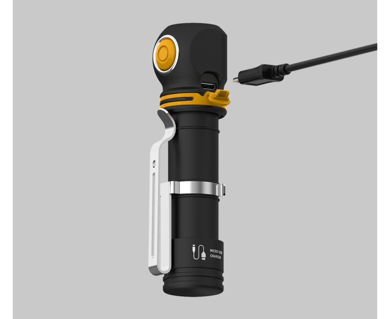 ArmyTek Celovka Elf C2 Micro USB tepla weiß s napajanim z akumulatora 1023 lm