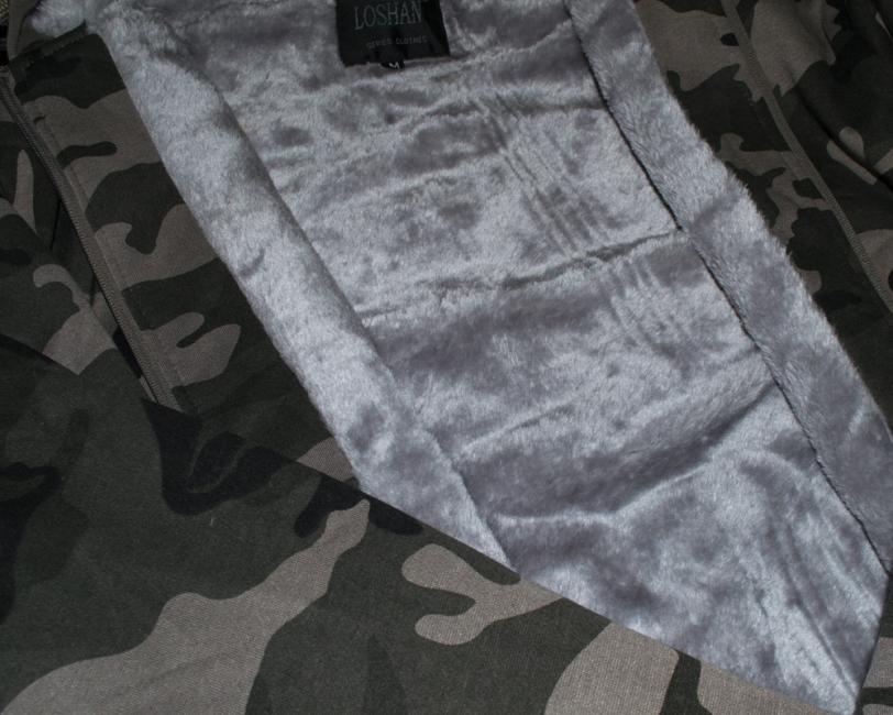 Loshan Sweatshirt Winter zateplena maskacova grau