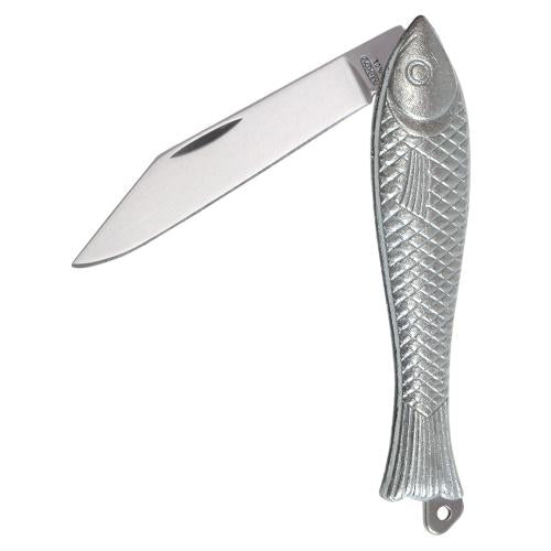 Mikov Fisch-taschenmesser 78mm, silber