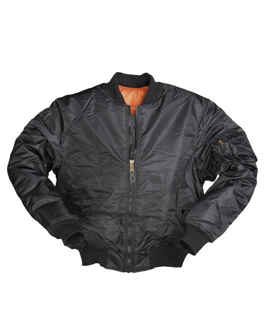 Mil-Tec us fliegerjacke 'typ ma1®' pes schwarz