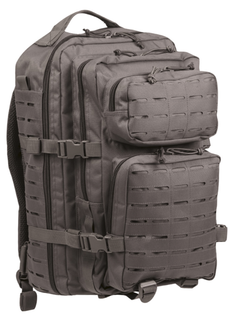 Mil-Tec US Assault Large Laser Cut rucksack, grau, 36 l