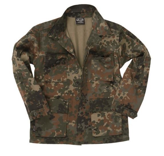 Mil-Tec BDU kinderbluse, flecktarn